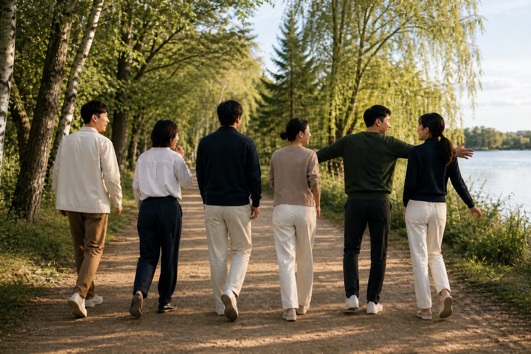 概念配图｜一群人，有效、有趣地往前走。